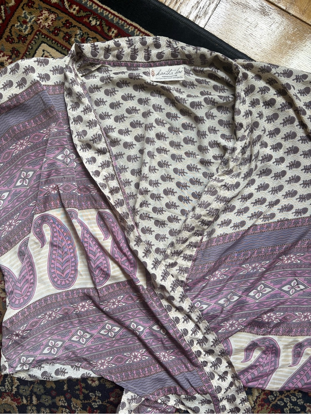 Kantha bae paisley tie top